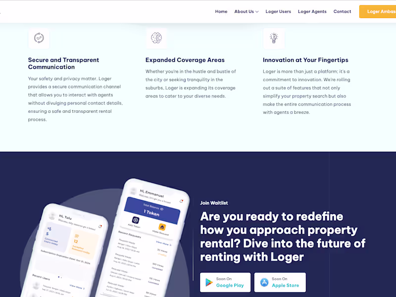 Cover image for Loger web app