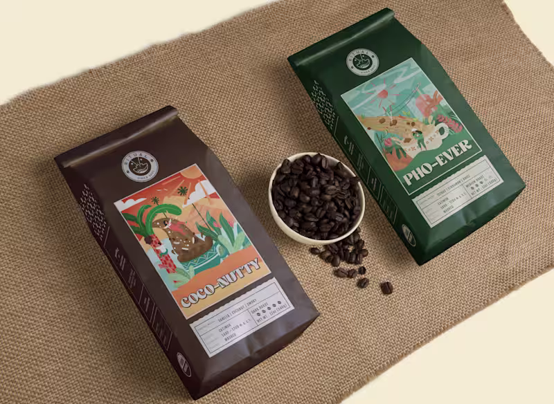Cover image for PHO - EVER coffee - packaging design :: Behance