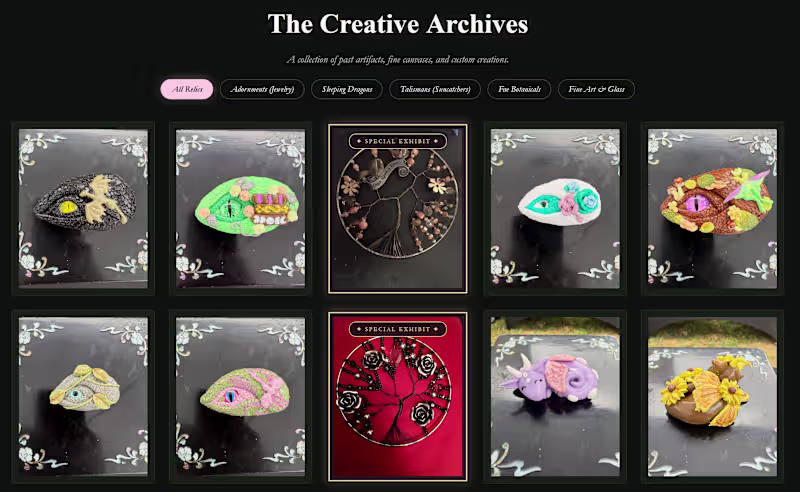 Cover image for An interactive, 5-column image archive