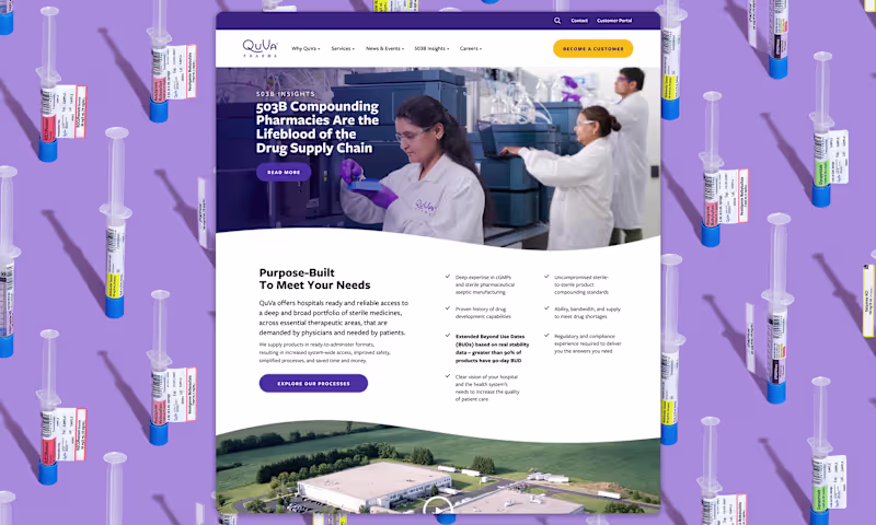 Cover image for Brand Refresh • Redefining Quality in 503B Compounding
