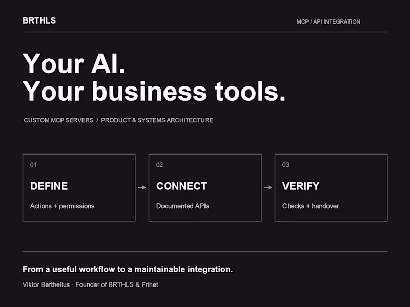 Cover image for Custom MCP Server & Business API Integration