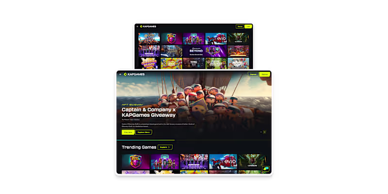 Cover image for KAP Games: A Browser-base Online Gaming Platform for Web3 Gamers