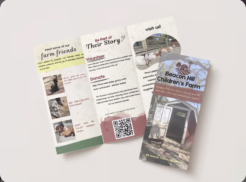 Cover image for Student project- brochure design
