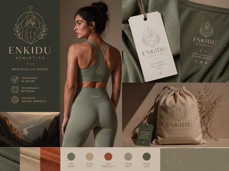 Cover image for ENKIDU – Eco-Luxury Activewear Identity