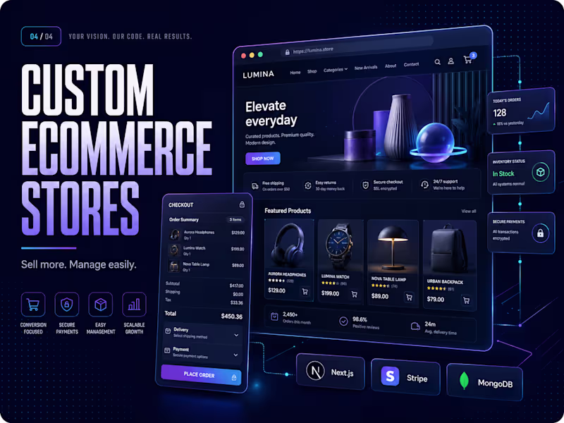 Cover image for Ecommerce Website Development