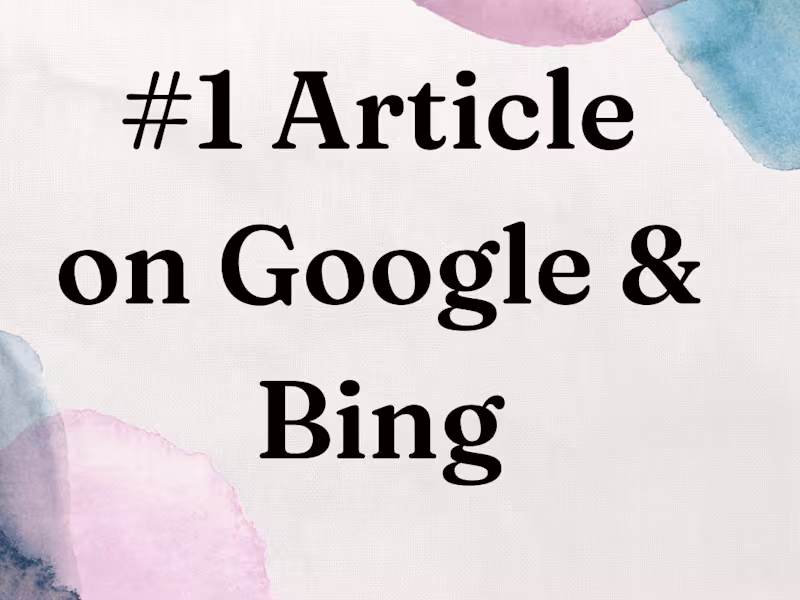 Cover image for #1 Ranking Social Media Article 
