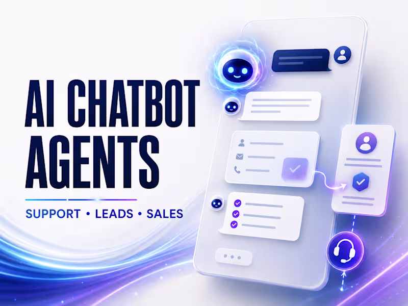 Cover image for AI Chatbot Agent for Support, Leads and Sales