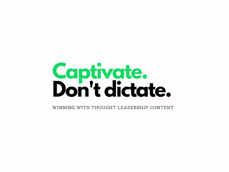 Cover image for Thought leadership content: B2B stories worth telling
