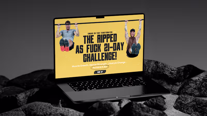Cover image for 21-Day Fitness Challenge - Webflow Landing Page