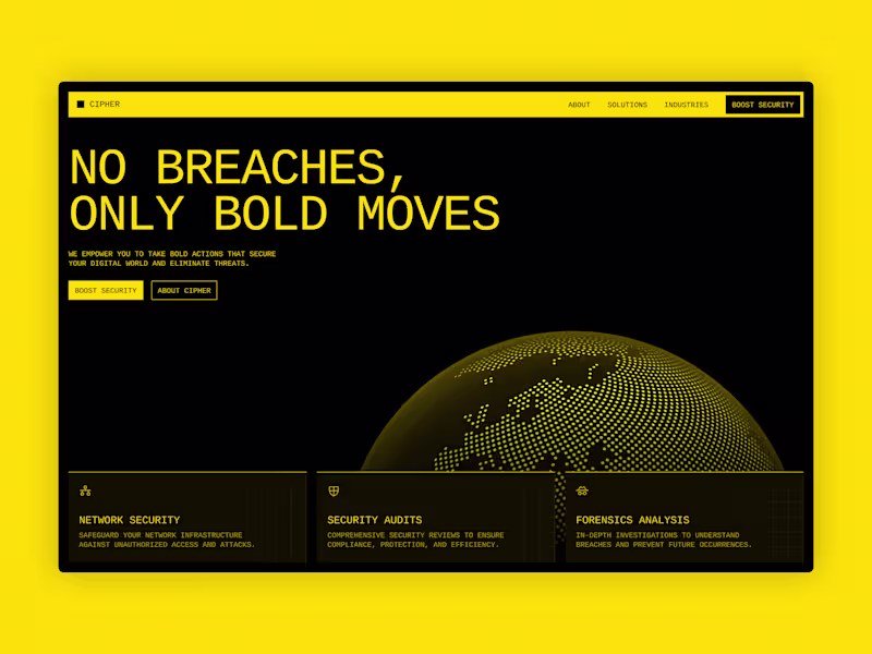 Cover image for Cybersecurity Company · Design &