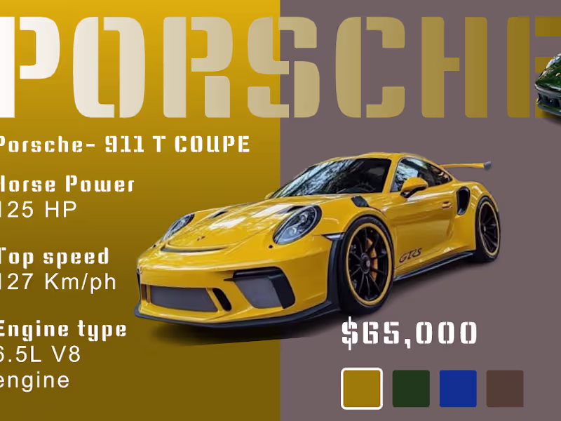 Cover image for I worked on a porsche car selection page. check more of my w...