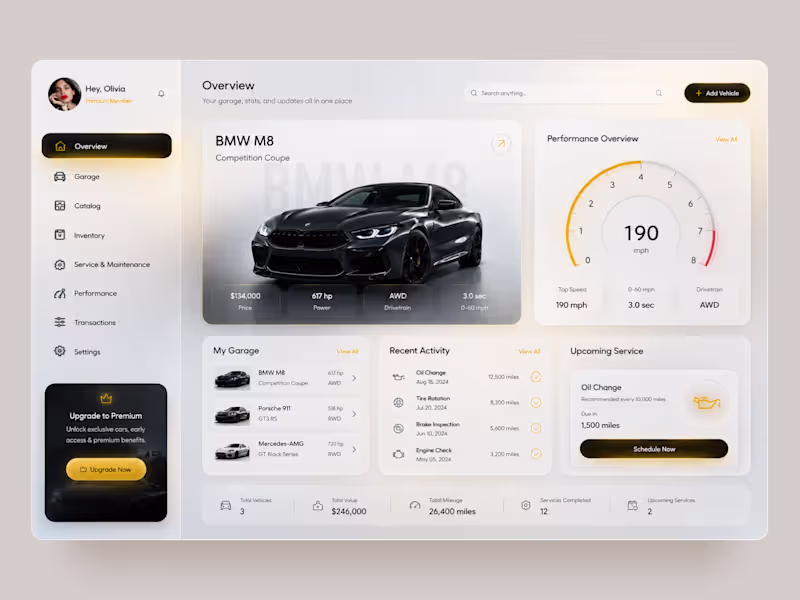 Cover image for Premium Garage — Automotive Management