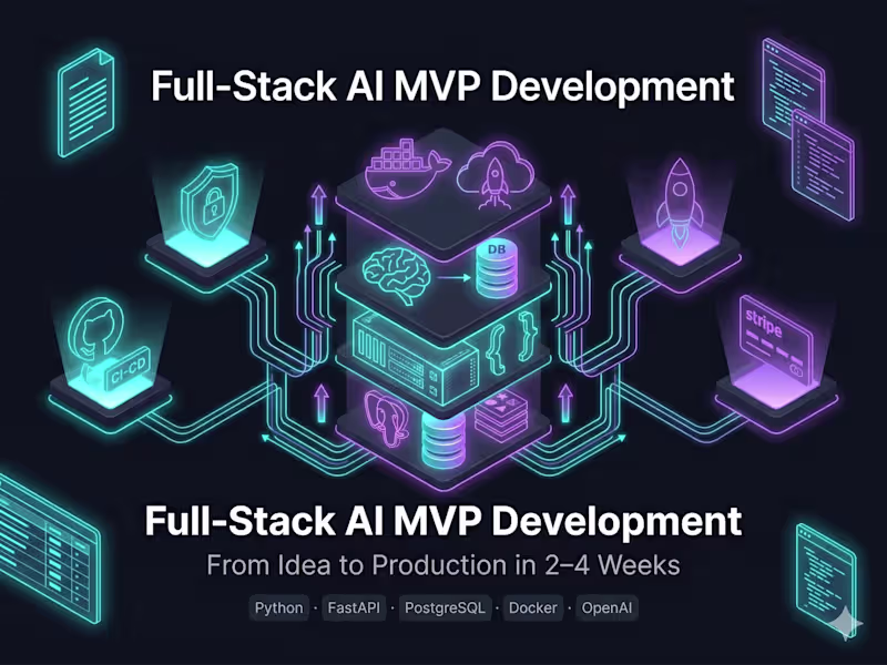 Cover image for Full-Stack AI MVP Development — From Idea to Production