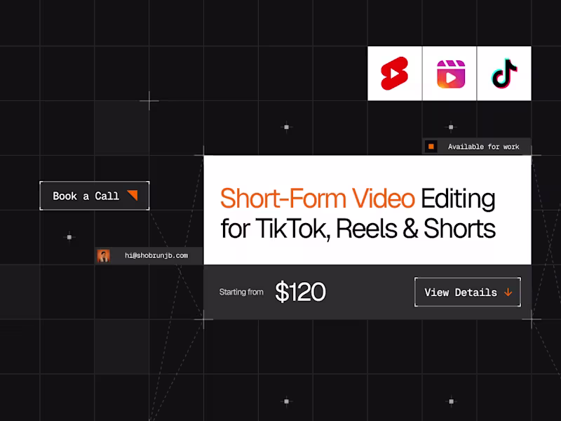Cover image for Short-Form Video Editing for TikTok, Reels & Shorts