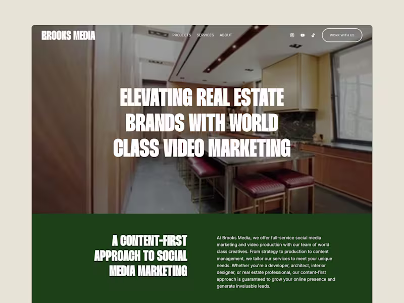 Cover image for Brooks Media — Website Design