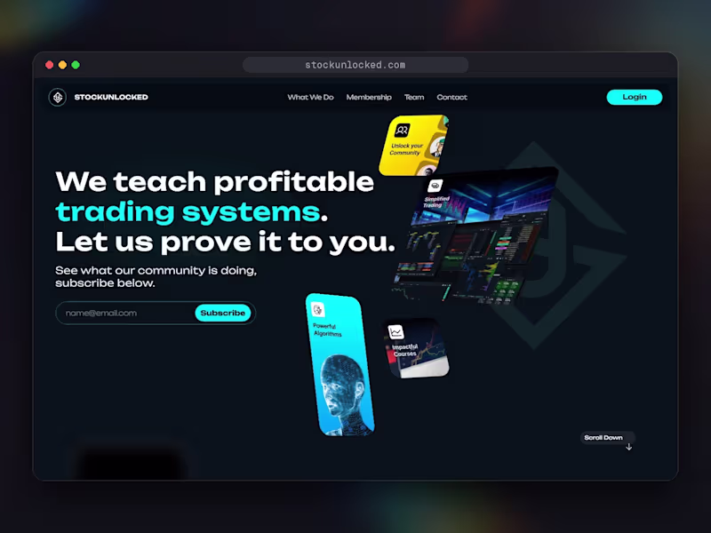Cover image for Stock Unlocked: complex design and animation in Framer