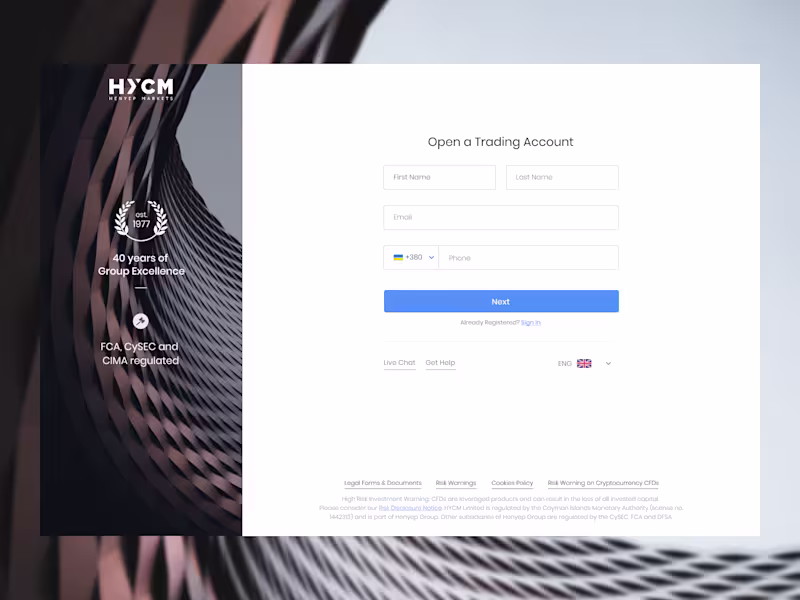 Cover image for 📈🖥️ HYCM - Web Customer Portal