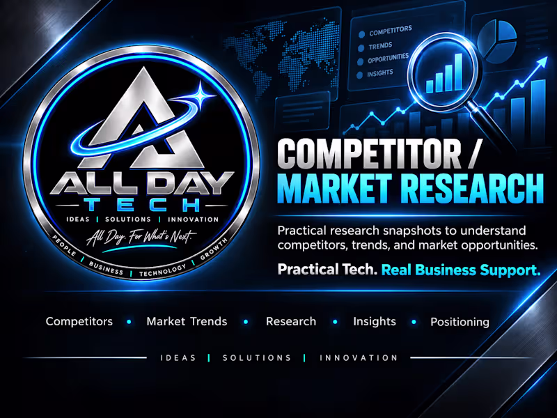 Cover image for Competitor / Market Research Snapshot