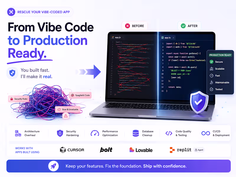 Cover image for Rescue Your Vibe-Coded App Architecture