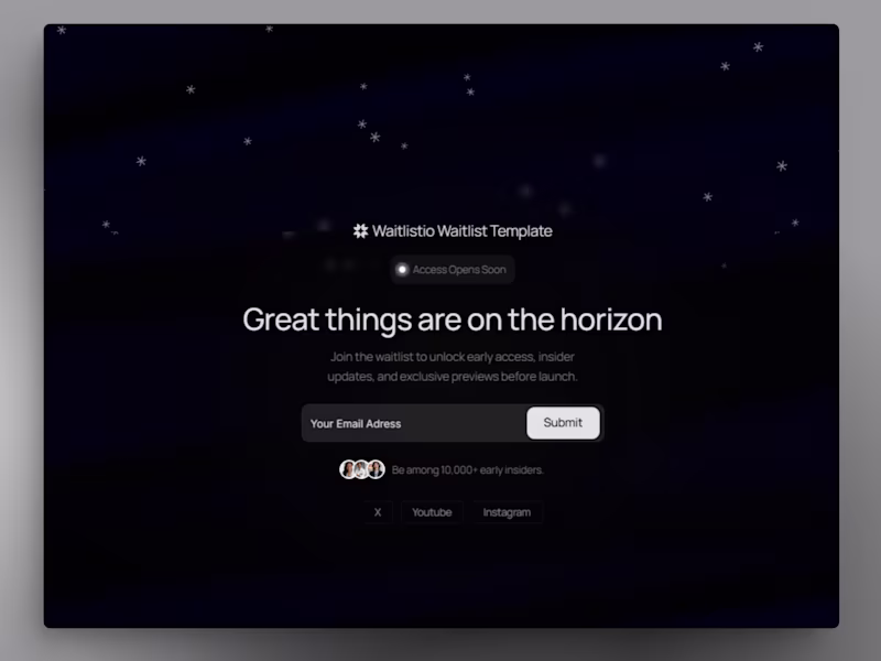 Cover image for Waitlist Framer Template