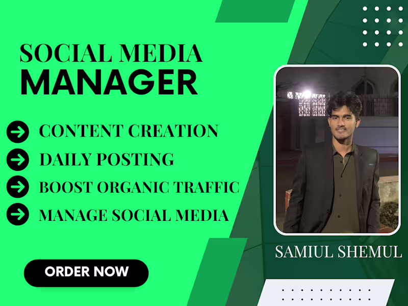 Cover image for I'll be your Social Media Marketing expert!