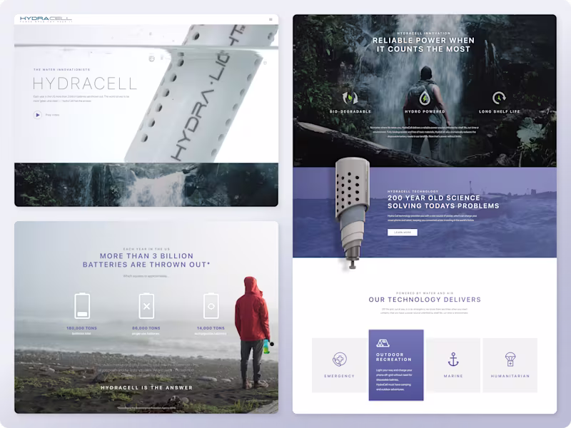 Cover image for Hydracell Website Design