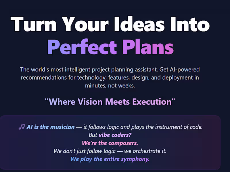 Cover image for SymphonyAI: AI-Powered Project Builder