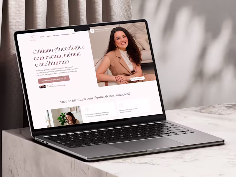 Cover image for Medical Landing Page | Gynecologist Website UI Design