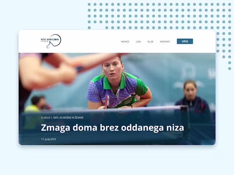 Cover image for NTK Arrigoni Izola website redesign