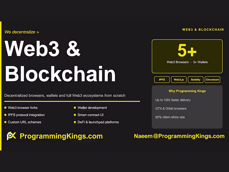 Cover image for Web3 and Blockchain Development