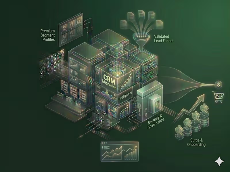 Cover image for CRM Migration & Lead Intelligence for a Fintech Startup