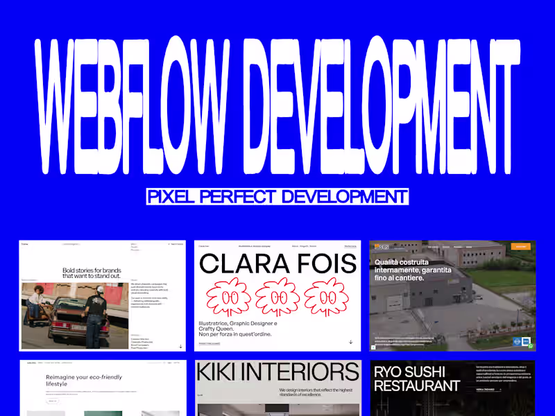 Cover image for Landing Page Webflow Development