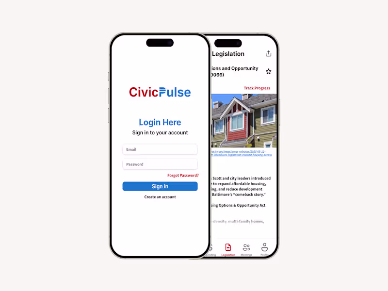 Cover image for CivicPulse: Civic Engagement App Prototype