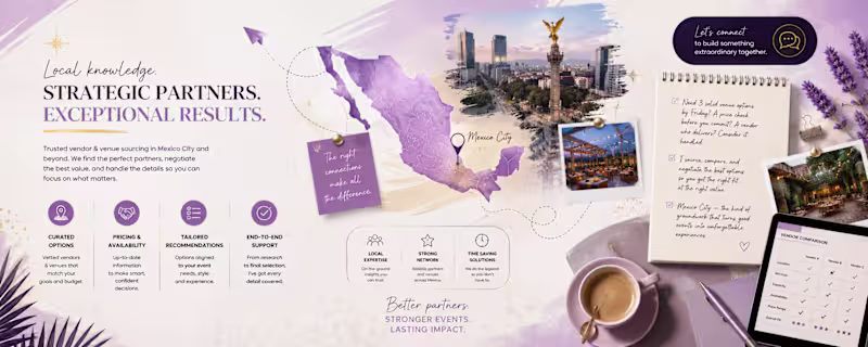Cover image for CDMX Vendor & Venue Sourcing