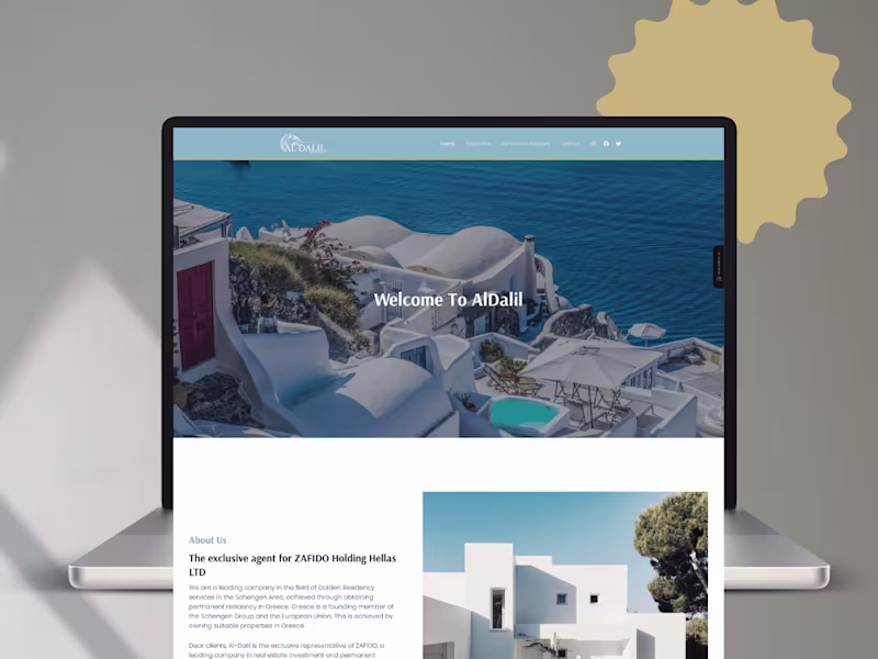 Cover image for Aldalil Logistics company using WordPress / Elementor