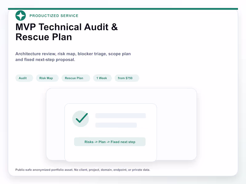 Cover image for MVP Technical Audit and Rescue Plan