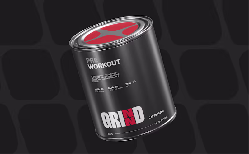 Cover image for Grind — Sports Nutrition Branding & Packaging