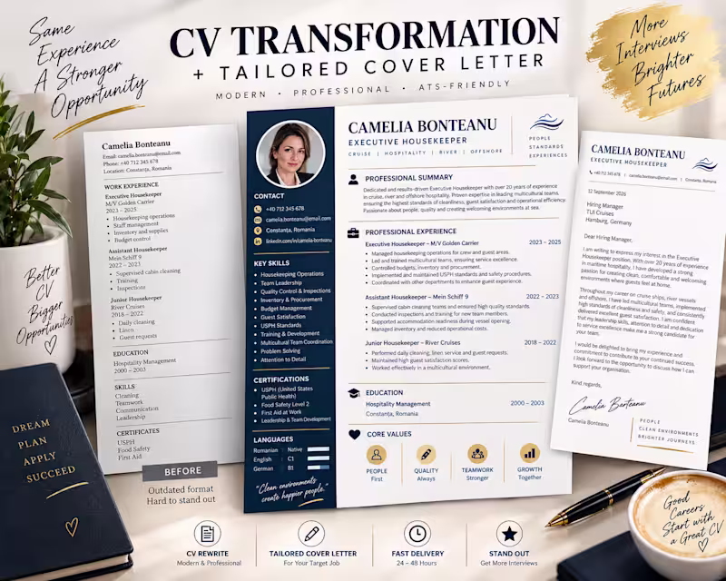 Cover image for ATS-Friendly CV + Cover Letter | 24h Delivery