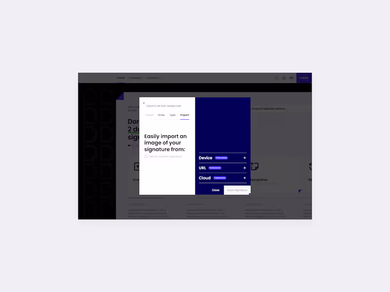 Cover image for B2B Signature Platform — Token-Based Design System