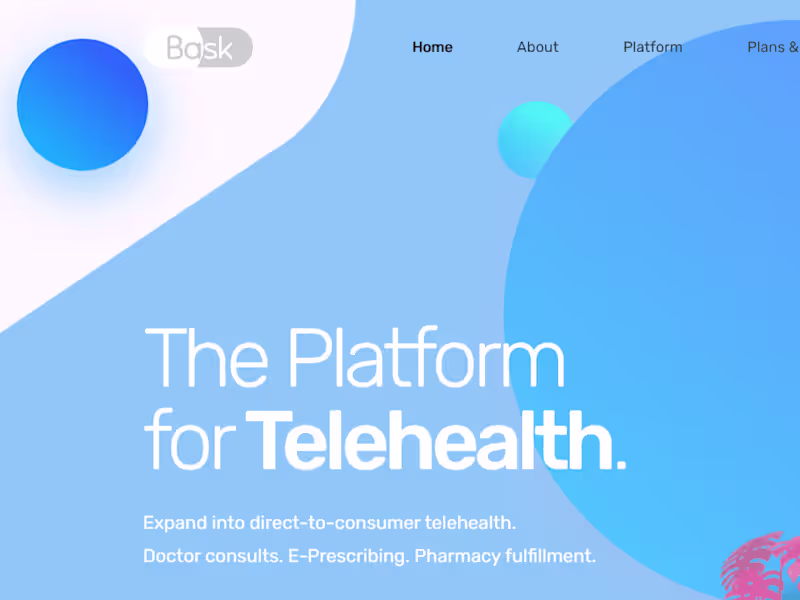 Cover image for Bask Health - The telehealth platform for commerce