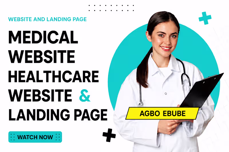 Cover image for I will healthcare medical website and landing page