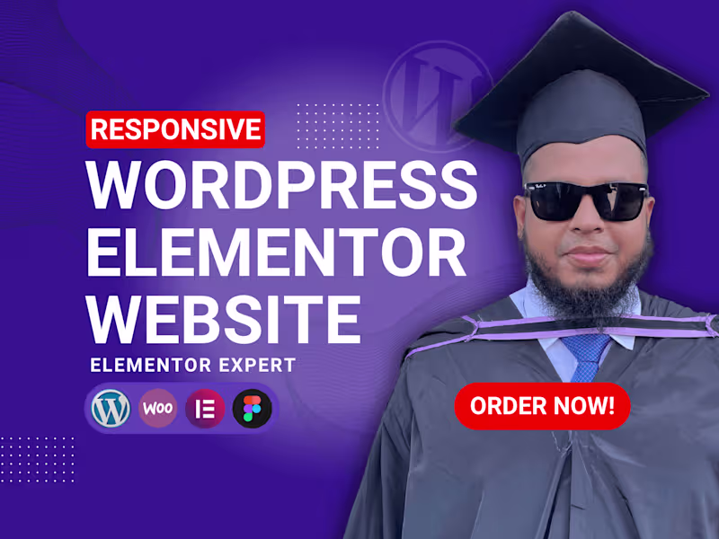 Cover image for I will convert Figma to WordPress with Elementor Theme Builder