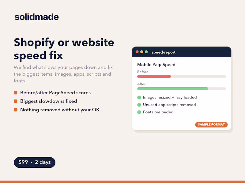 Cover image for Shopify or website speed fix