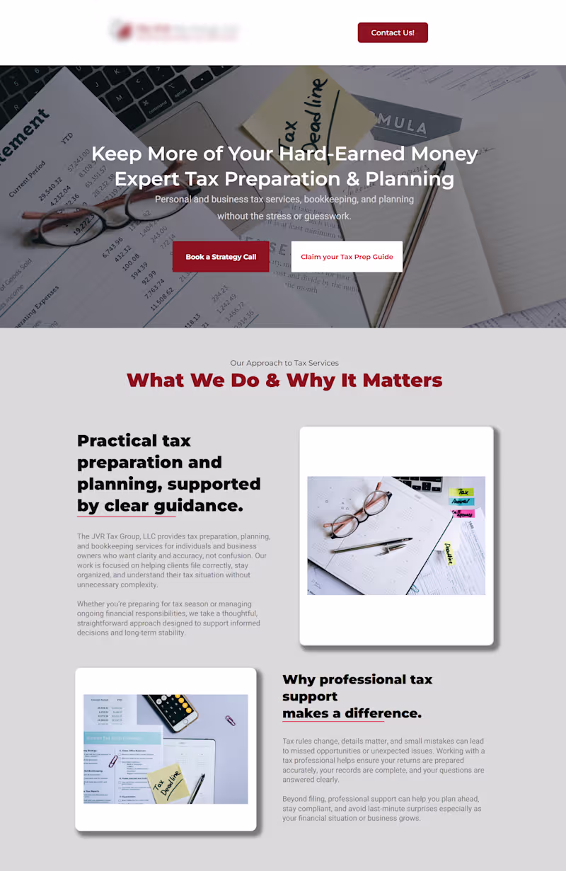 Cover image for GoHighLevel Tax Services Funnel &
