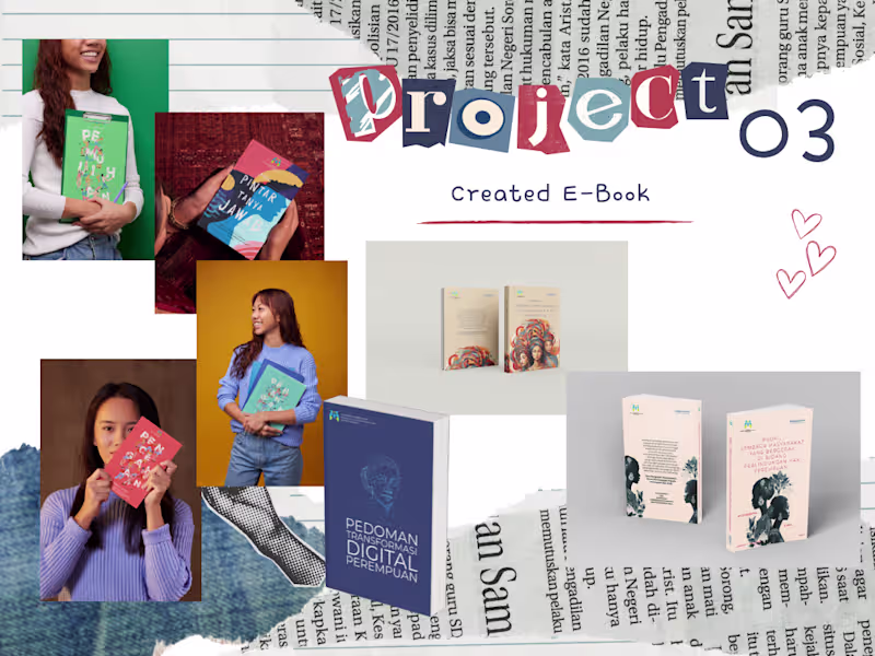Cover image for This project involved developing e-books