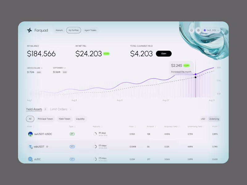 Cover image for Web3 Yield Trading Platform Product Design