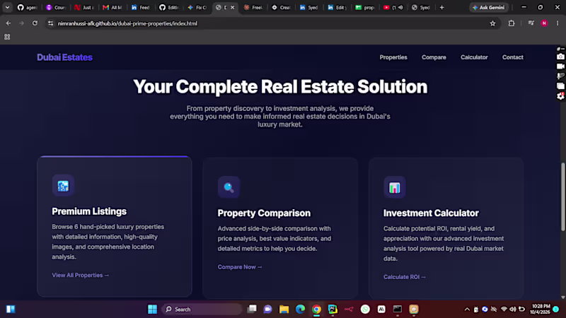 Cover image for Real Estate Investment Agent — ROI Calculator & Lead Capture