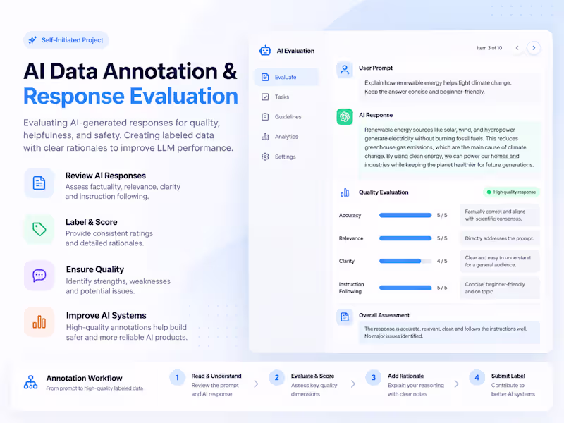 Cover image for AI Data Annotation & Response Evaluation