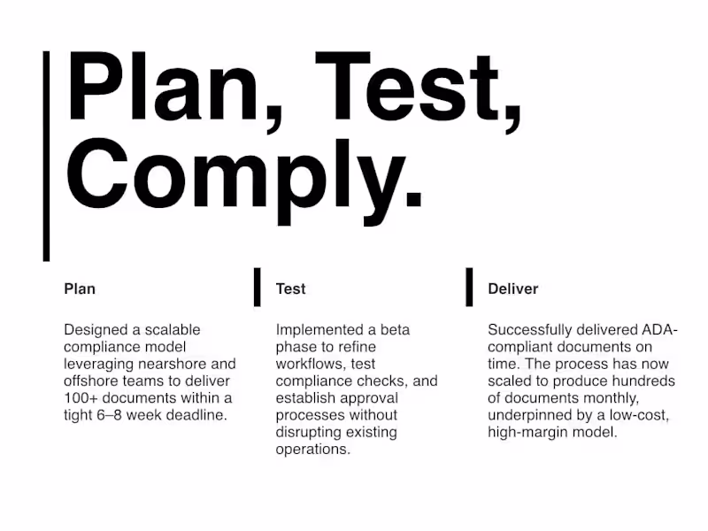 Cover image for Delivering ADA Compliance at Scale