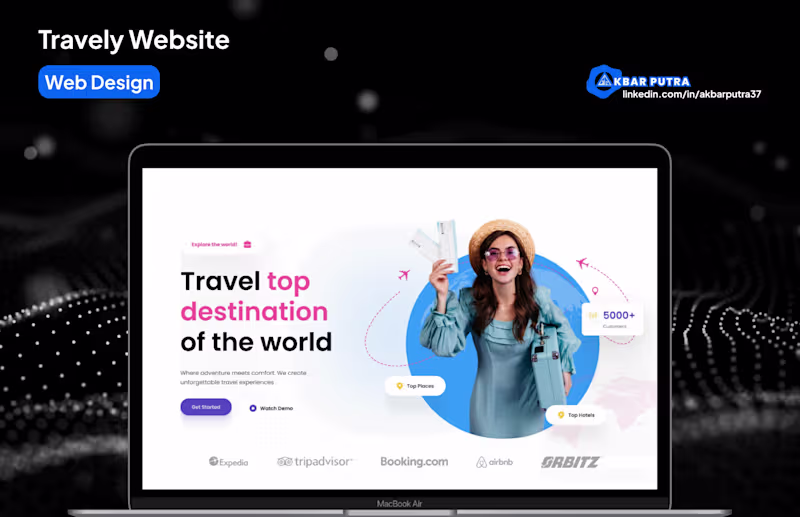 Cover image for Travely Website Design Project